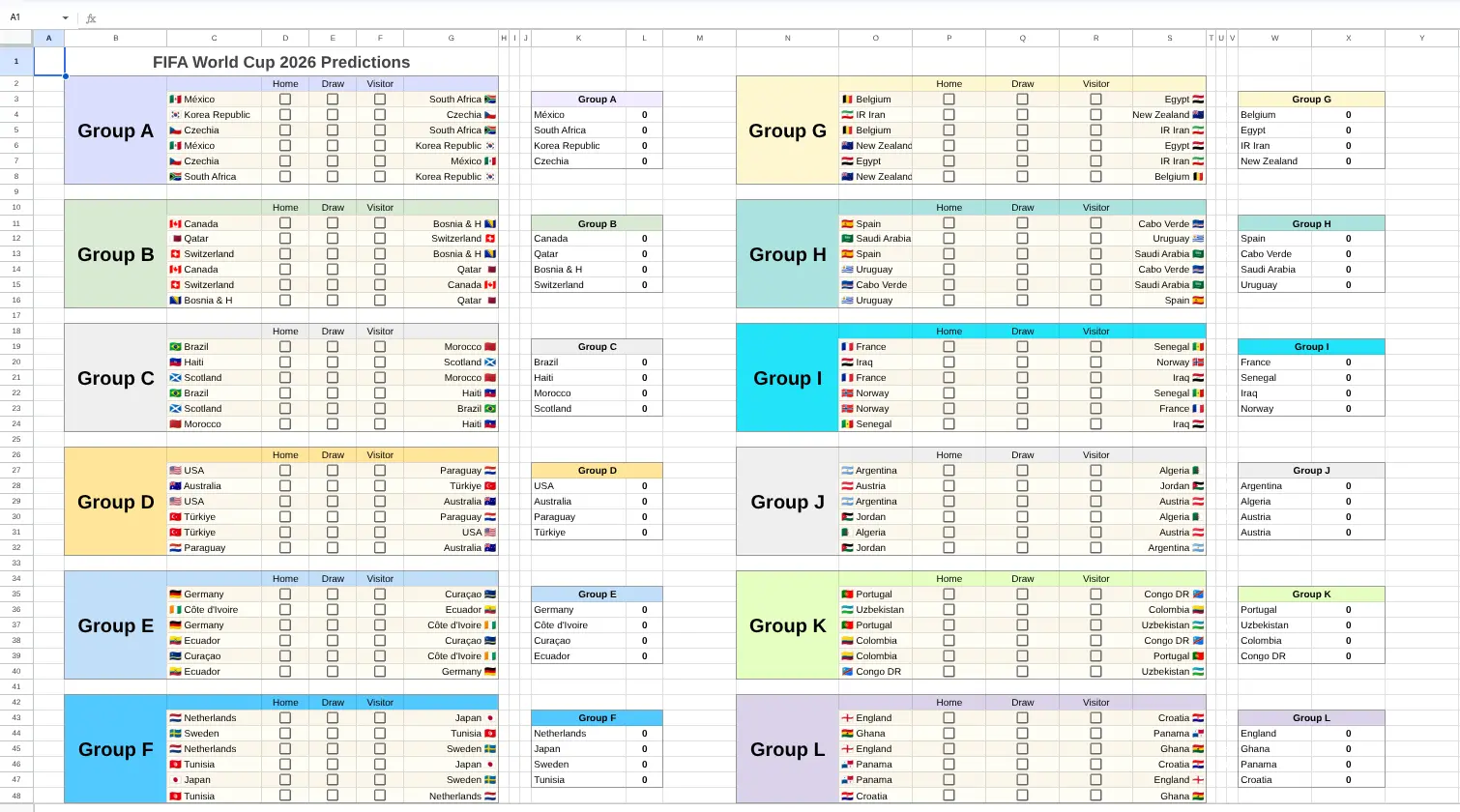 FIFA World Cup 2026 game schedule in Google Calendar